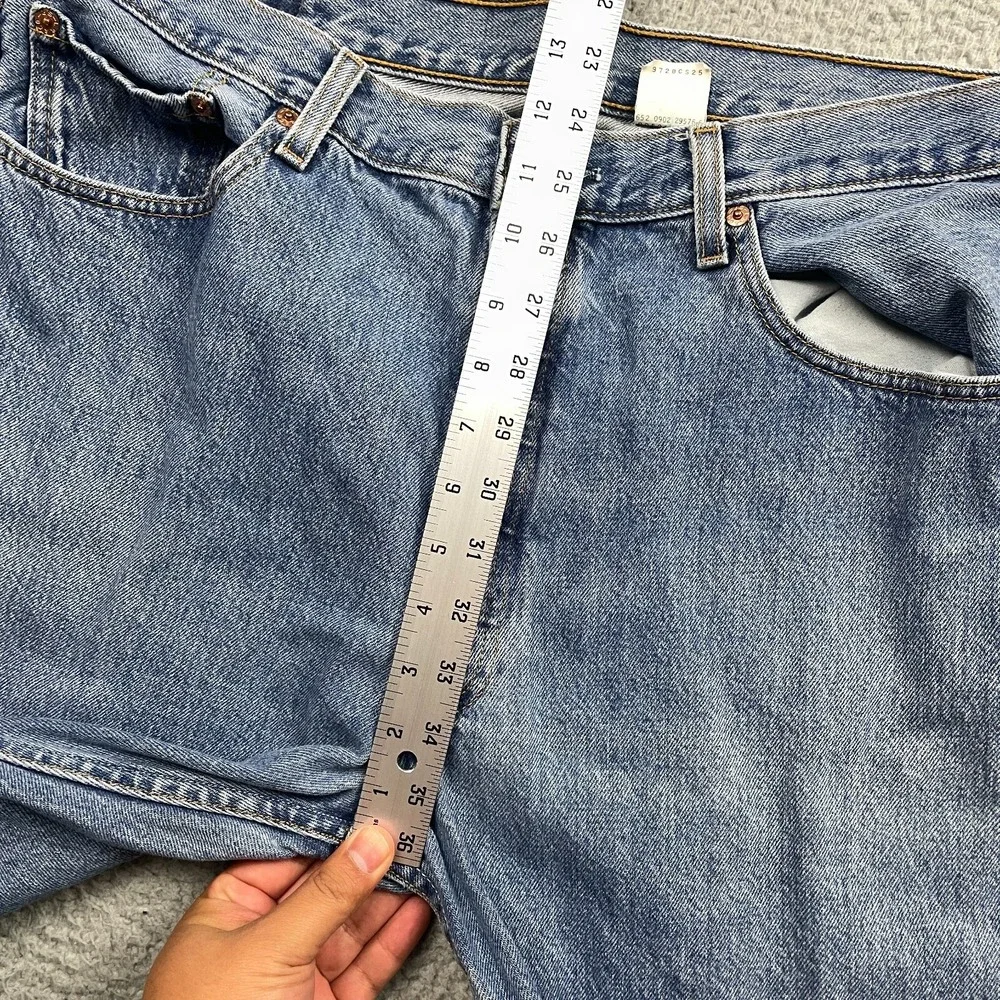 VTG Levi's 501 Jeans Mens 36x30 Measured Blue Button Fly Straight Leg Y2K